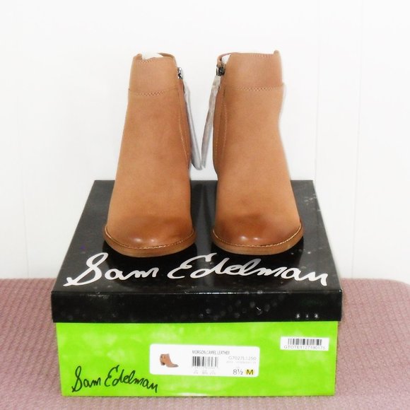 Sam Edelman Morgan Camel Leather Boots - Picture 2 of 7